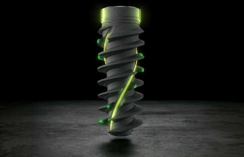 ストローマンインプラント画像、精密な表面処理技術が適用されたプレミアムインプラント